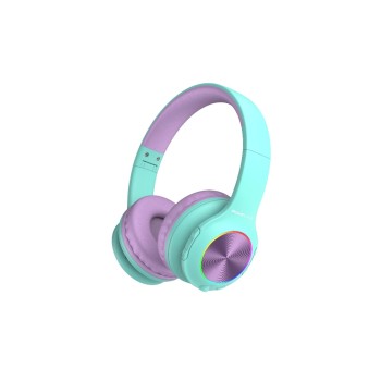 PowerLocus PLED Casque sans fil circum-auriculaire bleu-violet PowerLocus PLED Casque sans fil circum-auriculaire bleu-violet