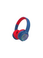 PowerLocus PLED, Kinder Blau-Rot On-Ear Bluetooth LED