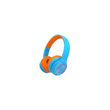 PowerLocus PLED Casque Bluetooth pour enfants, bleu et orange PowerLocus PLED Casque Bluetooth pour enfants, bleu et orange