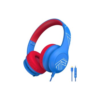 PowerLocus PLED Câble USB-C bleu et rouge pour enfants PowerLocus PLED Câble USB-C bleu et rouge pour enfants