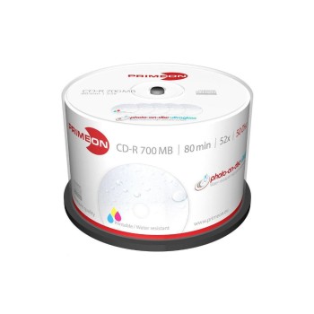 Primeon CD-R 700MB 50er Spindel, bis 52-fach, imprimable, wasserresistant Primeon CD-R 700MB 50er Spindel, bis 52-fach, imprimable, wasserresistant