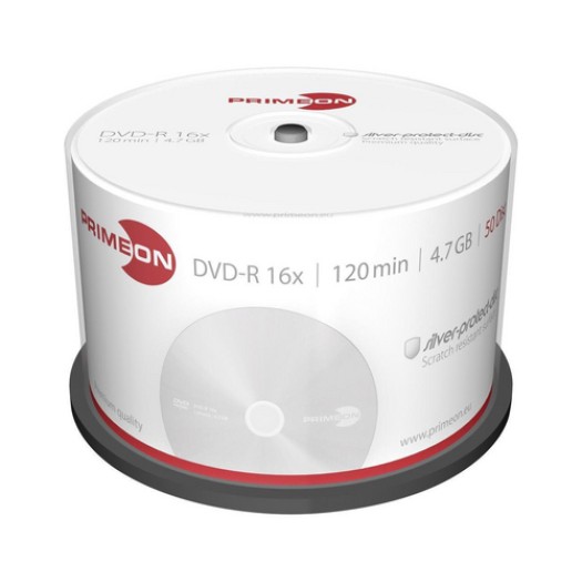Primeon DVD-R 4.7GB 50er Spindel, bis 16-fach, nicht imprimable