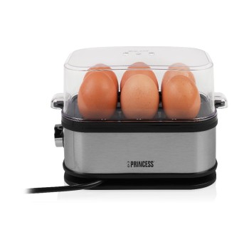 Princess Eierkocher 01.262046.01.001, 400 Watt, Edelstahl, 6 Personen