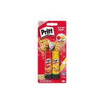 Pritt Lot de bâtons de colle Glitter 20 g, 2 pièces, rouge/jaune