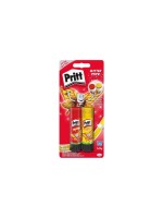 Pritt Lot de bâtons de colle Glitter 20 g, 2 pièces, rouge/jaune