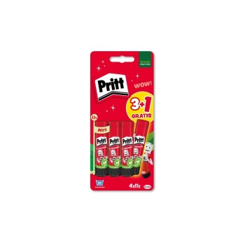 Pritt Bâton de colle 4x11g, Rouge Pritt Bâton de colle 4x11g, Rouge
