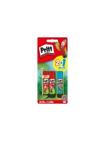 Pritt Klebestift 2x11g + 1x10g, klebt Papier, Karton, Stoff, Filz, Fotos