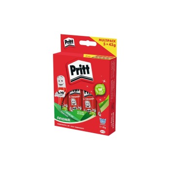 Pritt Klebestift 43g multi 5er Pack, klebt Papier, Karton, Stoff, Filz, Fotos Pritt Klebestift 43g multi 5er Pack, klebt Papier, Karton, Stoff, Filz, Fotos