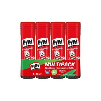 Pritt Lot de bâtons de colle 22 g, 4 pièces Pritt Lot de bâtons de colle 22 g, 4 pièces