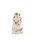 PRO nappe Gobelets jetables Anniversaire 2 dl, 10 Pièce/s, Multicolore