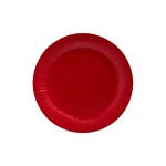 PRO nappe Assiettes jetables 23 cm, 20 Pièce/s, Rouge