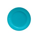 PRO nappe Assiettes jetables 23 cm, 20 Pièce/s, Turquoise