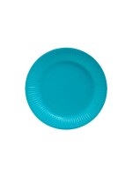 PRO nappe Assiettes jetables 23 cm, 20 Pièce/s, Turquoise