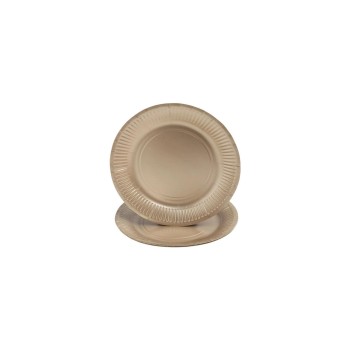 PRO nappe Assiettes jetables Métal doré 10 Pièce/s