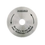 Proxxon Voll-Hartmetall-Sägeblatt, ø 50mm, 10mm-Bohrung, 0.5mm dick