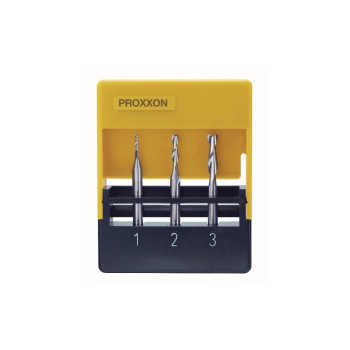 Proxxon Vollhartmetall-Schaftfräsersatz, je 1 Stk. ø 1.0, 2.0 and 3.0 in Holzkasten Proxxon Vollhartmetall-Schaftfräsersatz, je 1 Stk. ø 1.0, 2.0 and 3.0 in Holzkasten