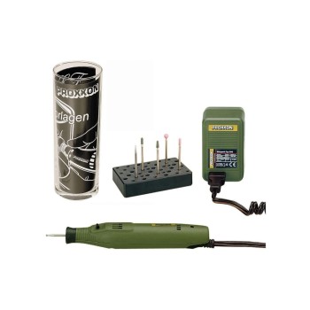 Proxxon Gravier-Komplettset avec GG 12, Graviergerät GG 12 avec DC-Spezialmotor Proxxon Gravier-Komplettset avec GG 12, Graviergerät GG 12 avec DC-Spezialmotor