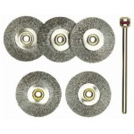 Proxxon Stahldrahtbürste 22.0 mm, 5 Bürsten