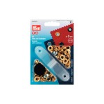 Prym Œillets + disques 5 mm, Or, 40 pièces