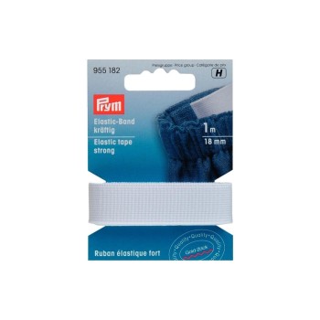 Prym Bande élastique 18 mm, Blanc Prym Bande élastique 18 mm, Blanc