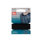 Prym Bande élastique avec boutonnière, 18 mm, noir