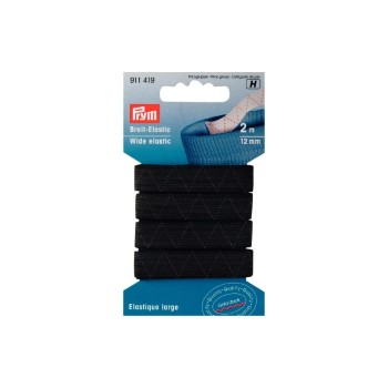 Prym Bande élastique Standard 12 mm, Noir Prym Bande élastique Standard 12 mm, Noir