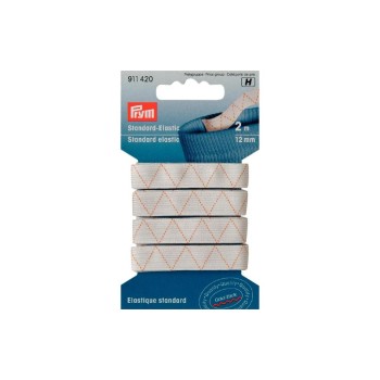 Prym Bande élastique Standard 12 mm, Blanc Prym Bande élastique Standard 12 mm, Blanc