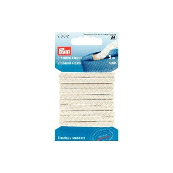 Prym Bande élastique Standard 5 m, Blanc Prym Bande élastique Standard 5 m, Blanc
