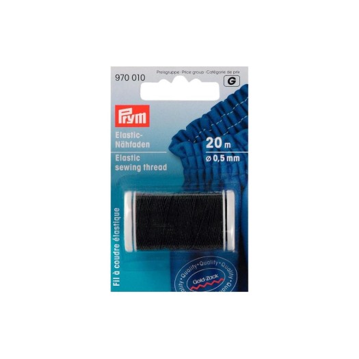 Prym Fil élastique 0.5 mm, noir