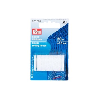 Prym Fil élastique 0.5 mm x 20 m Blanc Prym Fil élastique 0.5 mm x 20 m Blanc