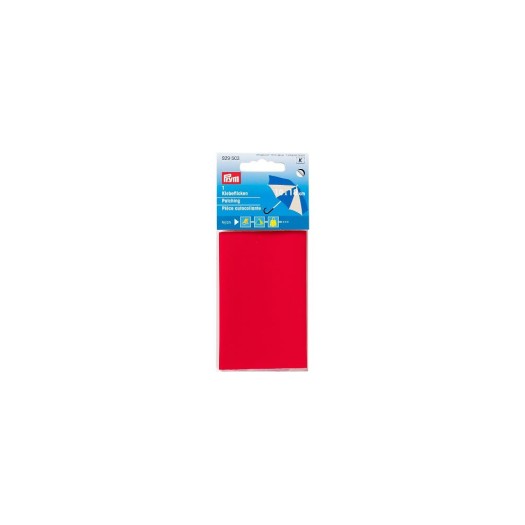 Prym Flickstoff Nylon rot, 10 x 18 cm, Karte, selbstklebend, 100 % PA