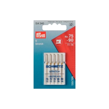 Prym Aiguille de machine à coudre Stretch Nr. 75 + 90, 5 Pièce/s Prym Aiguille de machine à coudre Stretch Nr. 75 + 90, 5 Pièce/s