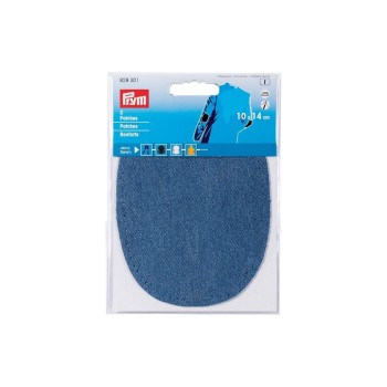 Prym Applikation Patches Jeans Mittelblue, 10x14cm, 2 Stück Prym Applikation Patches Jeans Mittelblue, 10x14cm, 2 Stück