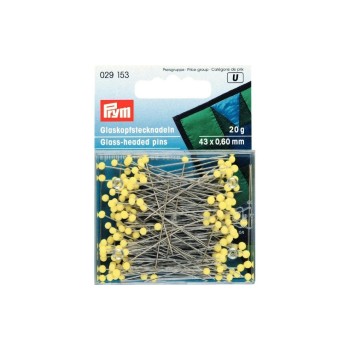 Glaskopfstecknadeln, bunt, 0.60 x 43 mm, Karte 20 g, Stahl Glaskopfstecknadeln, bunt, 0.60 x 43 mm, Karte 20 g, Stahl