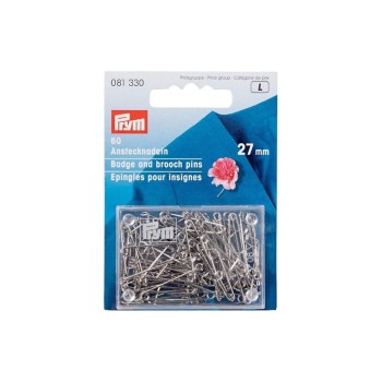 Prym Anstecknadeln rechts öffnend, 27 mm, Karte 60 Stk., , silver Prym Anstecknadeln rechts öffnend, 27 mm, Karte 60 Stk., , silver