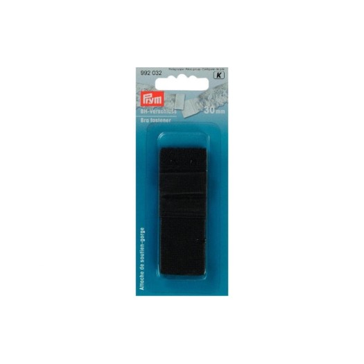 Prym Accessoires pour soutien-gorge Fermeture Noir, 30 mm