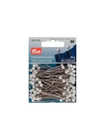 Prym Glaskopfstecknadeln, white, 0.80 x 48 mm, 30 g, Stahl