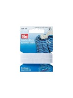 Prym Knopfloch-Elastic glattes Band, white, 18 mm, Karte 1 m