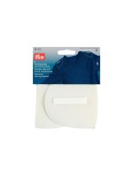Prym Schulterpolster, Halbmond, white, Klettverschluss, Grösse S, 1 Paar