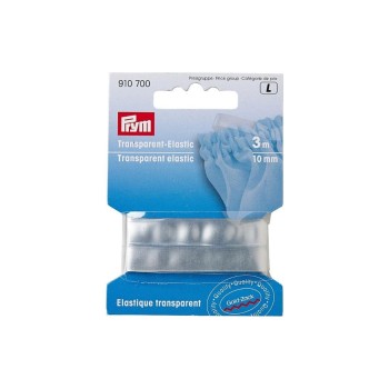 Prym Bande élastique Transparent, 3 m x 10 mm Prym Bande élastique Transparent, 3 m x 10 mm
