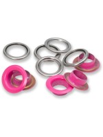 Prym Œillets avec disques 20 pièces, rose-argent