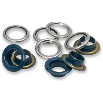 Prym Œillets avec disques 20 pièces, argent marine