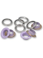 Prym Œillets avec disques 20 pièces, lilas-argent