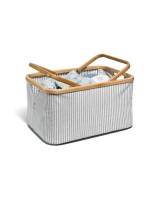 Prym Fold & Store Basket Canvas & Bamboo