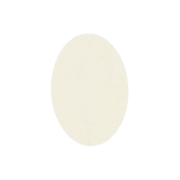 Prym Raccommodages 9.5 x 14.5 c Imitation cuir, entièrement blanc, 2 Pièce/s