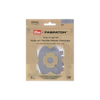 Prym Rub-on Patch MERINO hellgrau, 2 Stk.