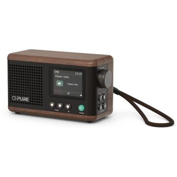 Pure DAB+ Radio Classic Mini, Coffee Black, DAB+, BT5.3, 15h accu Pure DAB+ Radio Classic Mini, Coffee Black, DAB+, BT5.3, 15h accu