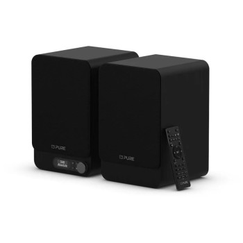 Pure Aktivlautsprecher Classic Active, Charcoal black Oak, HDMI, DAB+, BT5.3, OLED