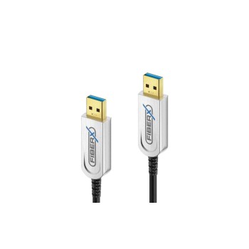 FiberX Câble USB 3.1 Gen2, Fibre, 10Gbps USB A - USB A 40 m FiberX Câble USB 3.1 Gen2, Fibre, 10Gbps USB A - USB A 40 m