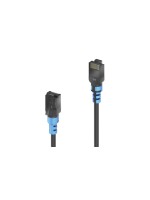 FlexInstall Patchkabel: U/UTP, 0.3m, sw, Cat.6A, AWG30, 10Gbps, 500MHz